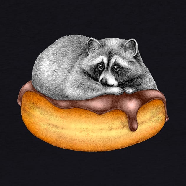 Doughnut Addicted Trash Panda by PerrinLeFeuvre